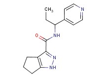 N-(1-pyridin-4-ylpropyl)-1,4,5,6-tetrahydrocyclopenta[c]pyrazole-3-carboxamide