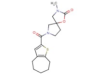 3-methyl-7-(5,6,7,8-tetrahydro-4H-cyclohepta[b]thien-2-ylcarbonyl)-1-oxa-3,7-diazaspiro[4.4]nonan-2-one