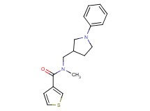 N-methyl-N-[(1-phenyl-3-pyrrolidinyl)methyl]-3-thiophenecarboxamide