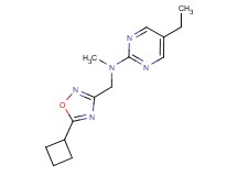 N-[(5-cyclobutyl-1,2,4-oxadiazol-3-yl)methyl]-5-ethyl-N-methylpyrimidin-2-amine