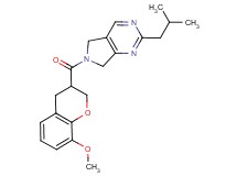 2-isobutyl-6-[(8-methoxy-3,4-dihydro-2H-chromen-3-yl)carbonyl]-6,7-dihydro-5H-pyrrolo[3,4-d]pyrimidine