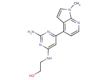 2-{[2-amino-6-(1-methyl-1H-pyrrolo[2,3-b]pyridin-4-yl)-4-pyrimidinyl]amino}ethanol