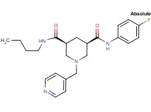 (3S,5R)-N-butyl-N'-(4-fluorophenyl)-1-(4-pyridinylmethyl)-3,5-piperidinedicarboxamide