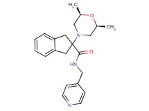 2-[(2R*,6S*)-2,6-dimethyl-4-morpholinyl]-N-(4-pyridinylmethyl)-2-indanecarboxamide