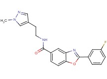 2-(3-fluorophenyl)-N-[2-(1-methyl-1H-pyrazol-4-yl)ethyl]-1,3-benzoxazole-5-carboxamide