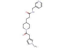 3-{1-[(1-methyl-1H-pyrrol-3-yl)acetyl]-4-piperidinyl}-N-(3-pyridinylmethyl)propanamide
