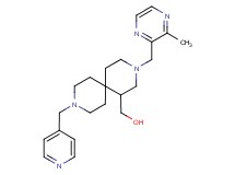 [3-[(3-methylpyrazin-2-yl)methyl]-9-(pyridin-4-ylmethyl)-3,9-diazaspiro[5.5]undec-1-yl]methanol