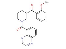 (2-methoxyphenyl)[1-(5-quinoxalinylcarbonyl)-3-piperidinyl]methanone