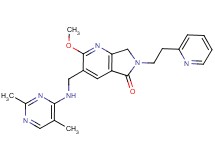 3-{[(2,5-dimethylpyrimidin-4-yl)amino]methyl}-2-methoxy-6-(2-pyridin-2-ylethyl)-6,7-dihydro-5H-pyrrolo[3,4-b]pyridin-5-one
