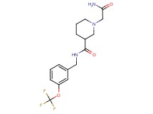 1-(2-amino-2-oxoethyl)-N-[3-(trifluoromethoxy)benzyl]-3-piperidinecarboxamide