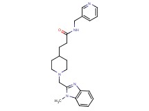 3-{1-[(1-methyl-1H-benzimidazol-2-yl)methyl]-4-piperidinyl}-N-(3-pyridinylmethyl)propanamide