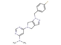 6-[1-(4-fluorobenzyl)-4,6-dihydropyrrolo[3,4-c]pyrazol-5(1H)-yl]-N,N-dimethylpyrimidin-4-amine