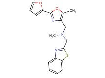 (1,3-benzothiazol-2-ylmethyl){[2-(2-furyl)-5-methyl-1,3-oxazol-4-yl]methyl}methylamine