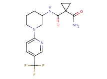N~1~-{1-[5-(trifluoromethyl)-2-pyridinyl]-3-piperidinyl}-1,1-cyclopropanedicarboxamide
