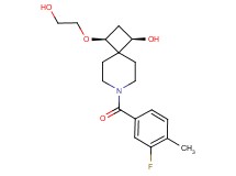 (1R*,3S*)-7-(3-fluoro-4-methylbenzoyl)-3-(2-hydroxyethoxy)-7-azaspiro[3.5]nonan-1-ol