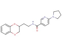 N-[2-(2,3-dihydro-1,4-benzodioxin-2-yl)ethyl]-6-pyrrolidin-1-ylnicotinamide