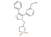 4-{1-[(1,1-dioxidotetrahydro-3-thienyl)methyl]-4-phenyl-1H-imidazol-5-yl}-2-ethylpyrimidine