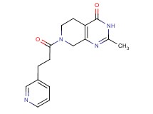 2-methyl-7-[3-(3-pyridinyl)propanoyl]-5,6,7,8-tetrahydropyrido[3,4-d]pyrimidin-4(3H)-one