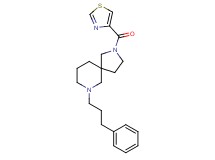 7-(3-phenylpropyl)-2-(1,3-thiazol-4-ylcarbonyl)-2,7-diazaspiro[4.5]decane