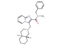 N-benzyl-N-methyl-3-[(4aS*,8aR*)-octahydro-2(1H)-isoquinolinylmethyl]imidazo[1,2-a]pyridine-2-carboxamide