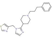 1-(3-phenylpropyl)-4-[1-(1,3-thiazol-4-ylmethyl)-1H-imidazol-2-yl]piperidine
