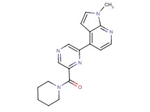 1-methyl-4-[6-(piperidin-1-ylcarbonyl)pyrazin-2-yl]-1H-pyrrolo[2,3-b]pyridine