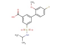 4'-fluoro-5-[(isopropylamino)sulfonyl]-2'-methoxybiphenyl-3-carboxylic acid