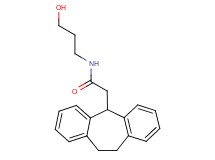 2-(10,11-dihydro-5H-dibenzo[a,d][7]annulen-5-yl)-N-(3-hydroxypropyl)acetamide