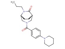 (1S*,5R*)-3-[4-(1-piperidinyl)benzoyl]-6-propyl-3,6-diazabicyclo[3.2.2]nonan-7-one