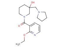 1-[(2-ethoxypyridin-3-yl)carbonyl]-3-(pyrrolidin-1-ylmethyl)piperidin-3-ol
