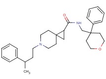 6-(3-phenylbutyl)-N-[(4-phenyltetrahydro-2H-pyran-4-yl)methyl]-6-azaspiro[2.5]octane-1-carboxamide
