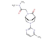 N,N-dimethyl-2-[(1S*,5R*)-3-(4-methyl-2-pyrimidinyl)-7-oxo-3,6-diazabicyclo[3.2.2]non-6-yl]acetamide