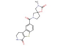 6-[(3-methyl-2-oxo-1-oxa-3,7-diazaspiro[4.4]non-7-yl)carbonyl]-3,4-dihydro[1]benzothieno[2,3-c]pyridin-1(2H)-one
