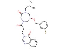 3-(3-{6-[(3-fluorobenzyl)oxy]-4-isobutyl-3-oxo-1,4-diazepan-1-yl}-3-oxopropyl)-4(3H)-quinazolinone