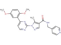 1-[4-(2,5-dimethoxyphenyl)-2-pyrimidinyl]-5-methyl-N-(4-pyridinylmethyl)-1H-pyrazole-4-carboxamide