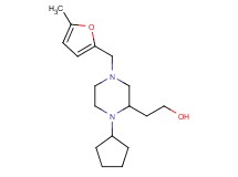 2-{1-cyclopentyl-4-[(5-methyl-2-furyl)methyl]-2-piperazinyl}ethanol
