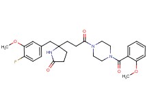 5-(4-fluoro-3-methoxybenzyl)-5-{3-[4-(2-methoxybenzoyl)-1-piperazinyl]-3-oxopropyl}-2-pyrrolidinone