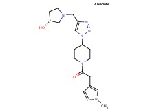 (3R)-1-[(1-{1-[(1-methyl-1H-pyrrol-3-yl)acetyl]piperidin-4-yl}-1H-1,2,3-triazol-4-yl)methyl]pyrrolidin-3-ol