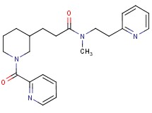 N-methyl-3-[1-(2-pyridinylcarbonyl)-3-piperidinyl]-N-[2-(2-pyridinyl)ethyl]propanamide