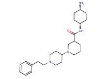 N-(cis-4-aminocyclohexyl)-1'-(2-phenylethyl)-1,4'-bipiperidine-3-carboxamide dihydrochloride