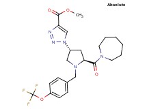 methyl 1-{(3R,5S)-5-(1-azepanylcarbonyl)-1-[4-(trifluoromethoxy)benzyl]-3-pyrrolidinyl}-1H-1,2,3-triazole-4-carboxylate