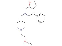 N-{[1-(2-methoxyethyl)-4-piperidinyl]methyl}-2-phenyl-N-(tetrahydro-2-furanylmethyl)ethanamine