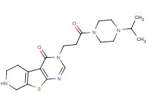 3-[3-(4-isopropylpiperazin-1-yl)-3-oxopropyl]-5,6,7,8-tetrahydropyrido[4',3':4,5]thieno[2,3-d]pyrimidin-4(3H)-one