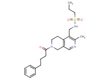 N-{[3-methyl-7-(4-phenylbutanoyl)-5,6,7,8-tetrahydro-2,7-naphthyridin-4-yl]methyl}-1-propanesulfonamide