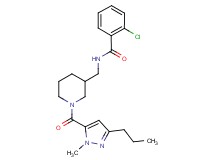 2-chloro-N-({1-[(1-methyl-3-propyl-1H-pyrazol-5-yl)carbonyl]-3-piperidinyl}methyl)benzamide