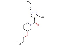 1-[(3-methyl-1-propyl-1H-pyrazol-4-yl)carbonyl]-3-propoxypiperidine
