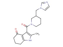 3-{[3-(1H-imidazol-1-ylmethyl)-1-piperidinyl]carbonyl}-2-methyl-1,5,6,7-tetrahydro-4H-indol-4-one