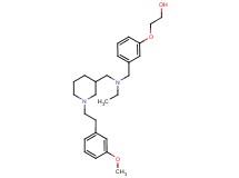 2-(3-{[ethyl({1-[2-(3-methoxyphenyl)ethyl]-3-piperidinyl}methyl)amino]methyl}phenoxy)ethanol