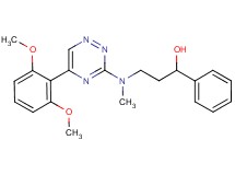 3-[[5-(2,6-dimethoxyphenyl)-1,2,4-triazin-3-yl](methyl)amino]-1-phenyl-1-propanol