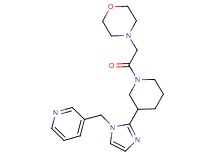 4-(2-oxo-2-{3-[1-(3-pyridinylmethyl)-1H-imidazol-2-yl]-1-piperidinyl}ethyl)morpholine